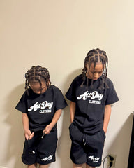 Kids short set (Black)