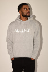Grey Monogram Hoodie