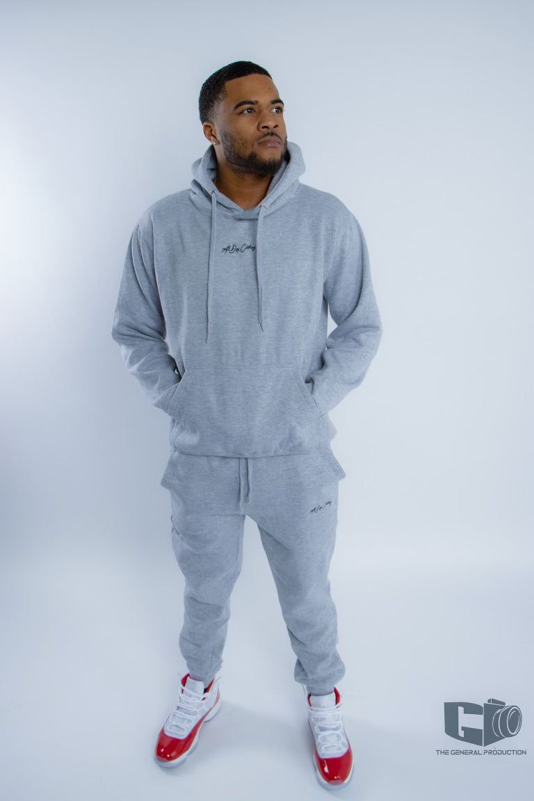 All grey sweatsuit hotsell
