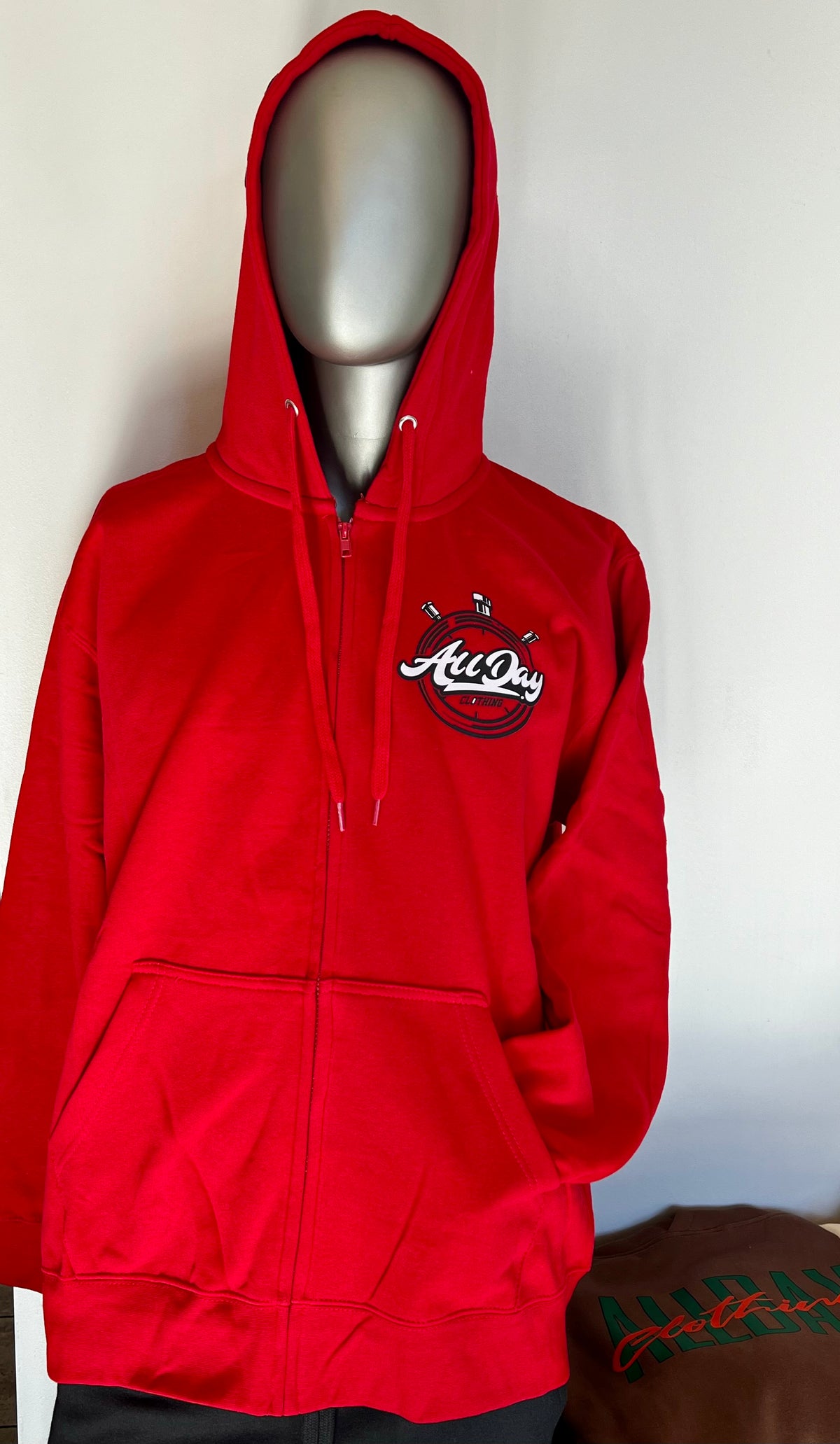 Bull Red All Day Zip up hoodie