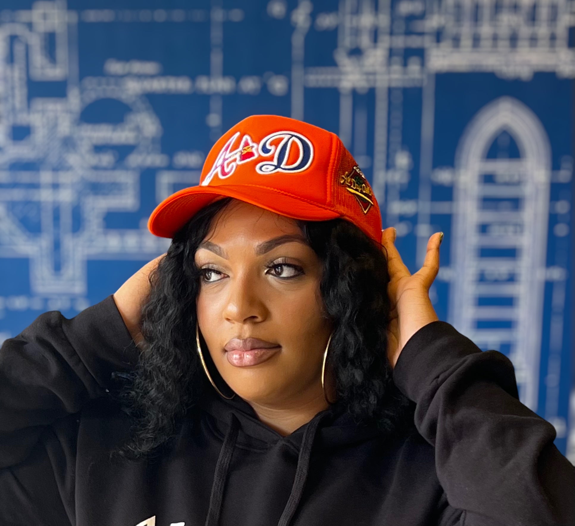 Orange Trucker Hat