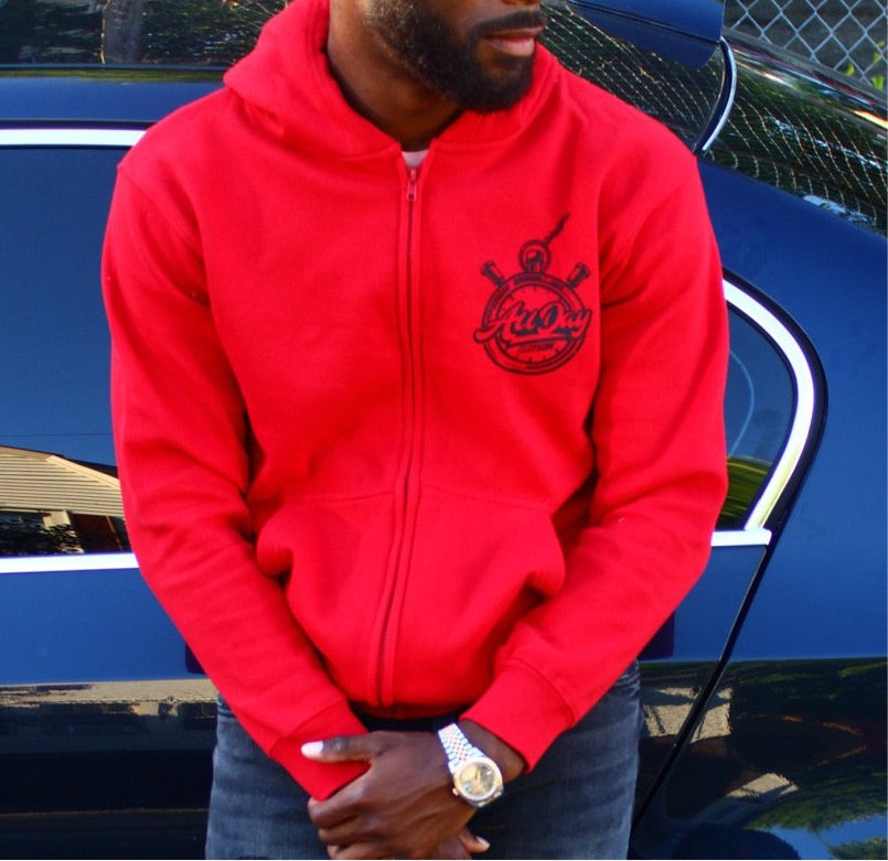 Red Zip Up Hoodie
