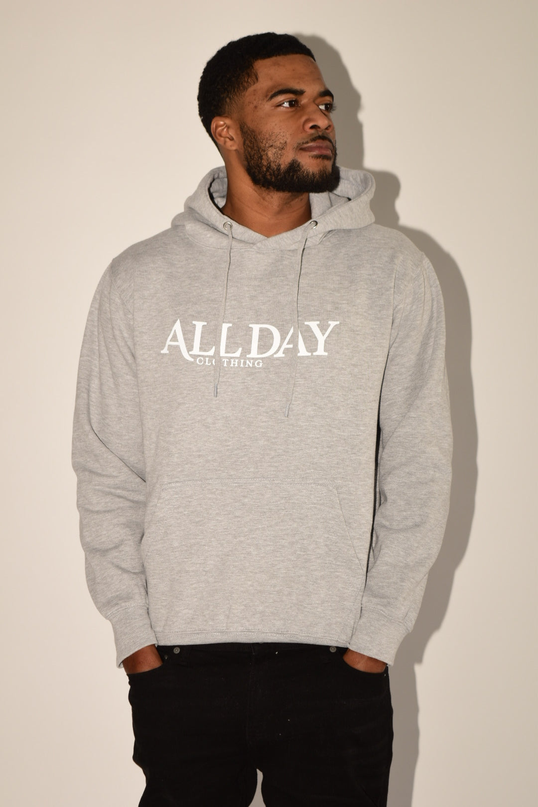 Grey Monogram Hoodie