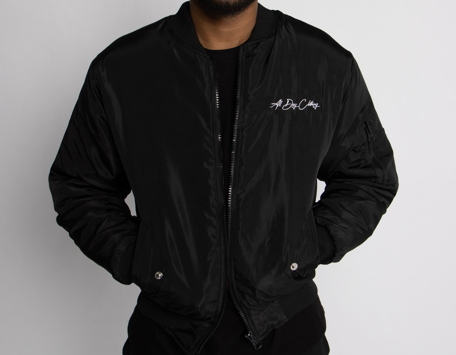 Black Bomber Jacket