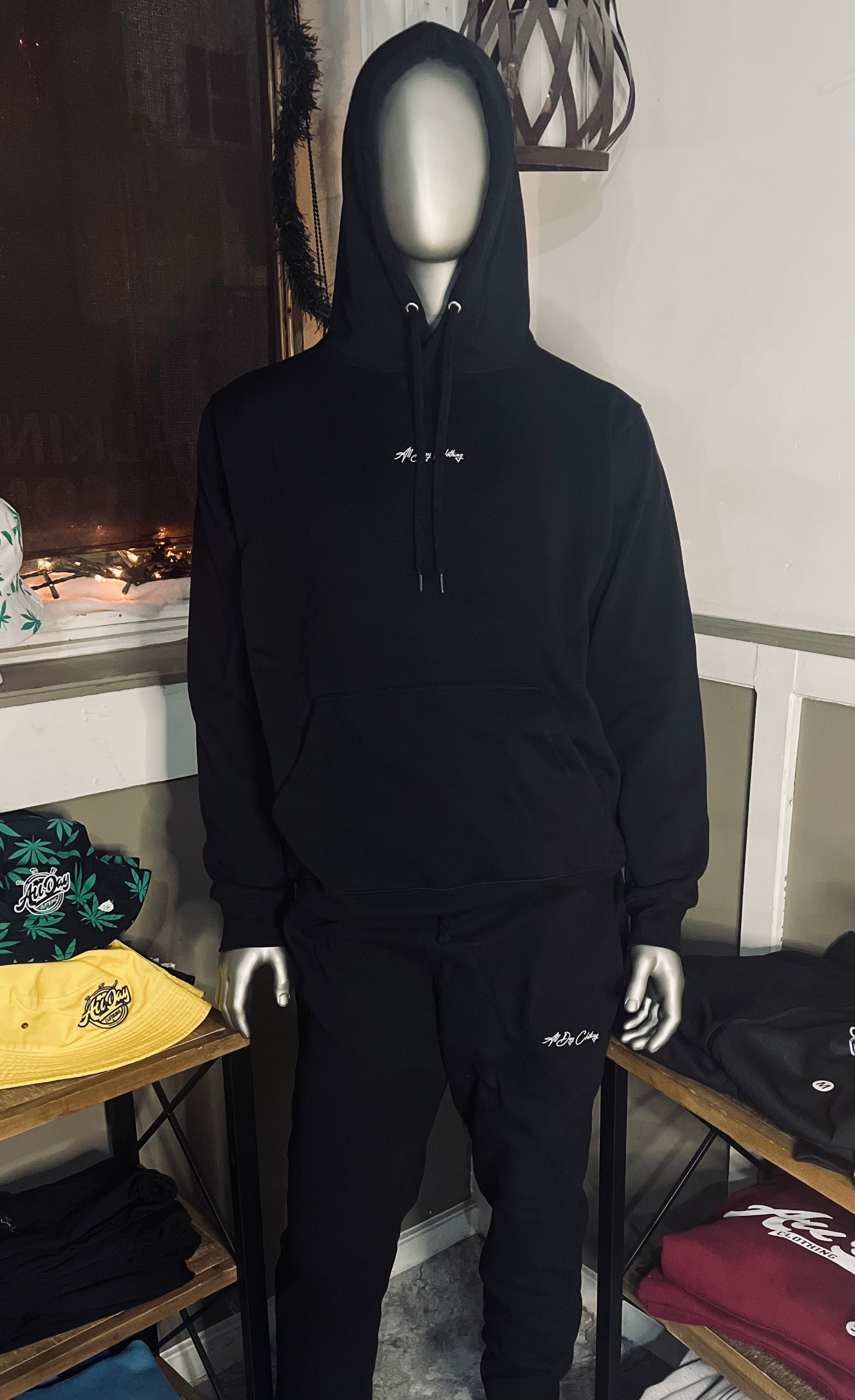 Black sweatsuit