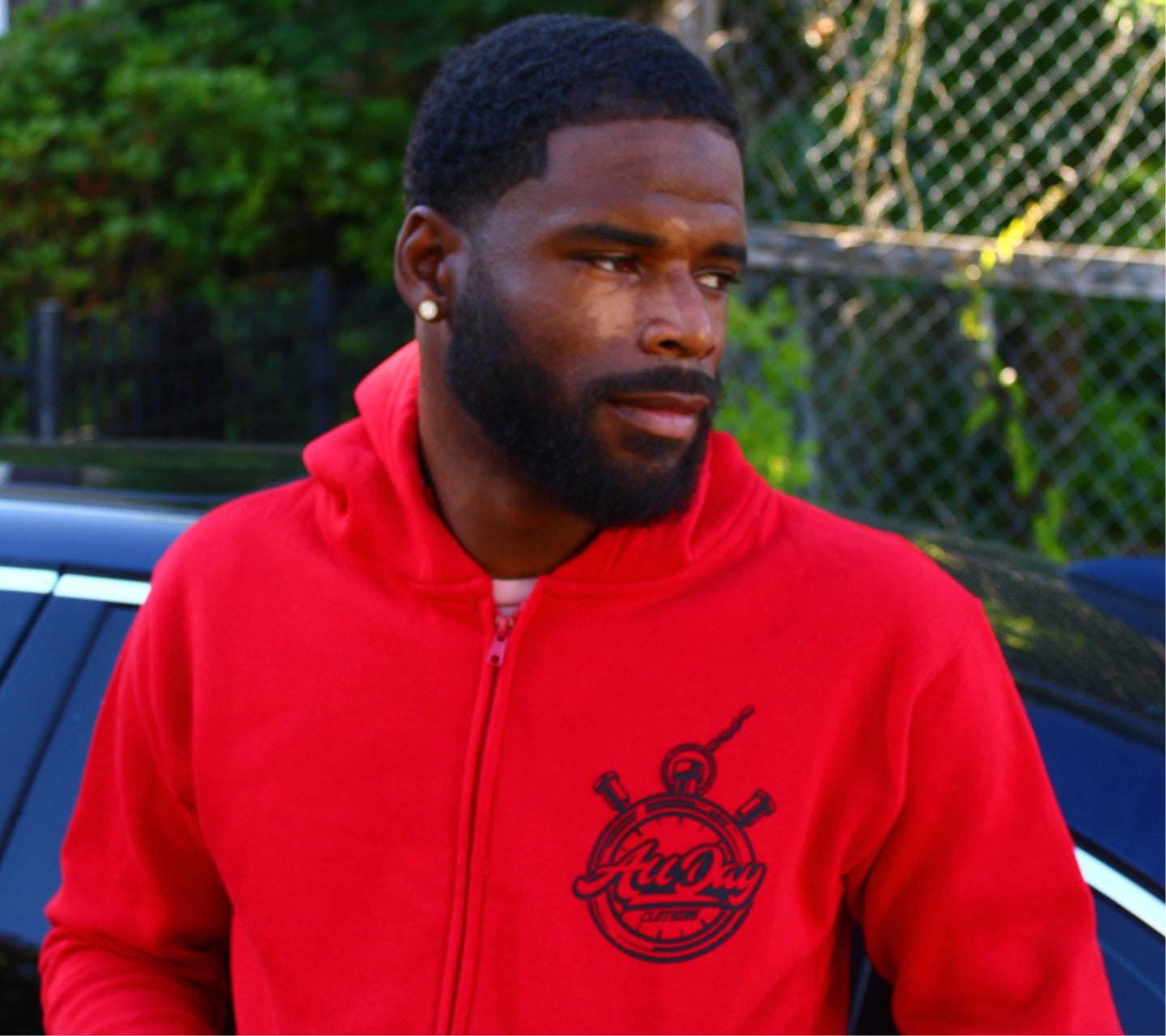Red Zip Up Hoodie