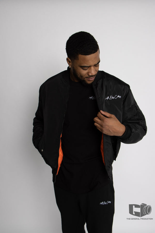 Black Bomber Jacket