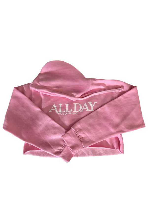 Light Pink Crop hoodie
