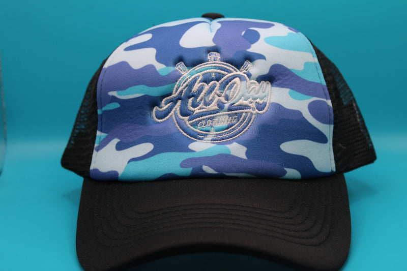 Blue Camo Trucker hat