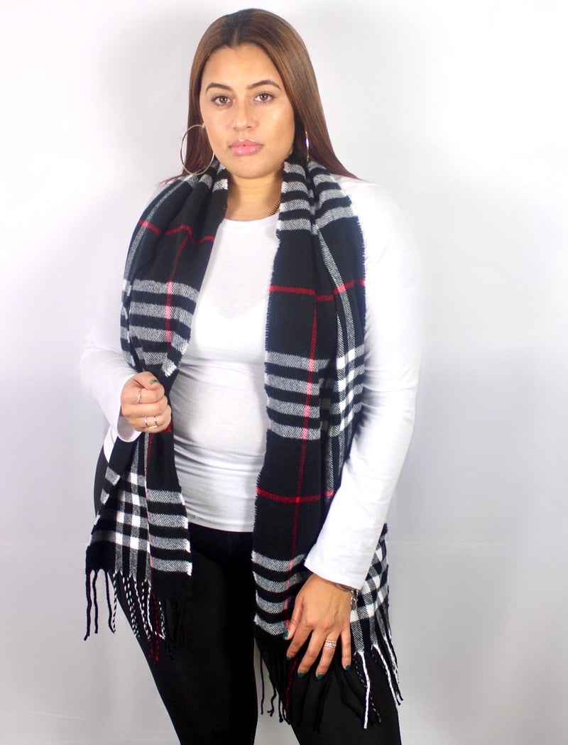 Black Cashmere Scarf
